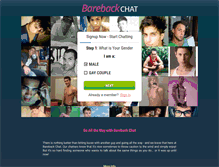 Tablet Screenshot of barebackchat.com